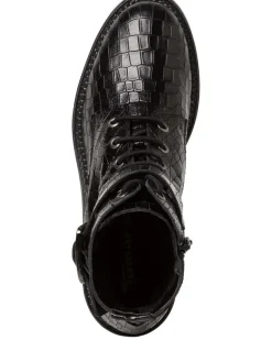 Tamaris Stiefeletten^Leder-Boots in Schwarz