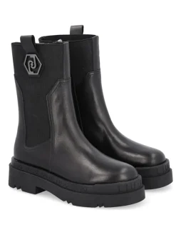 Leder-Boots in Schwarz>Liu Jo Discount