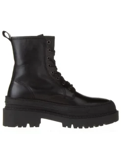Leder-Boots in Schwarz>Tommy Hilfiger Shoes