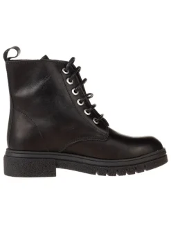 Leder-Boots in Schwarz>lamino Hot