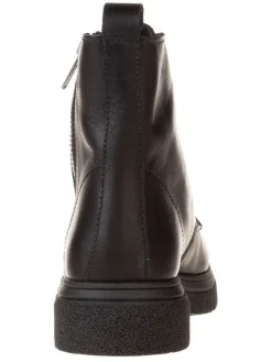 Leder-Boots in Schwarz><noscript><img width=