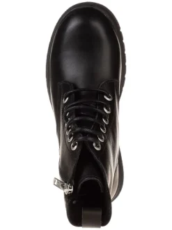 Leder-Boots in Schwarz><noscript><img width=