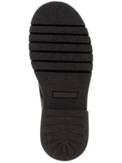 Leder-Boots in Schwarz><noscript><img width=