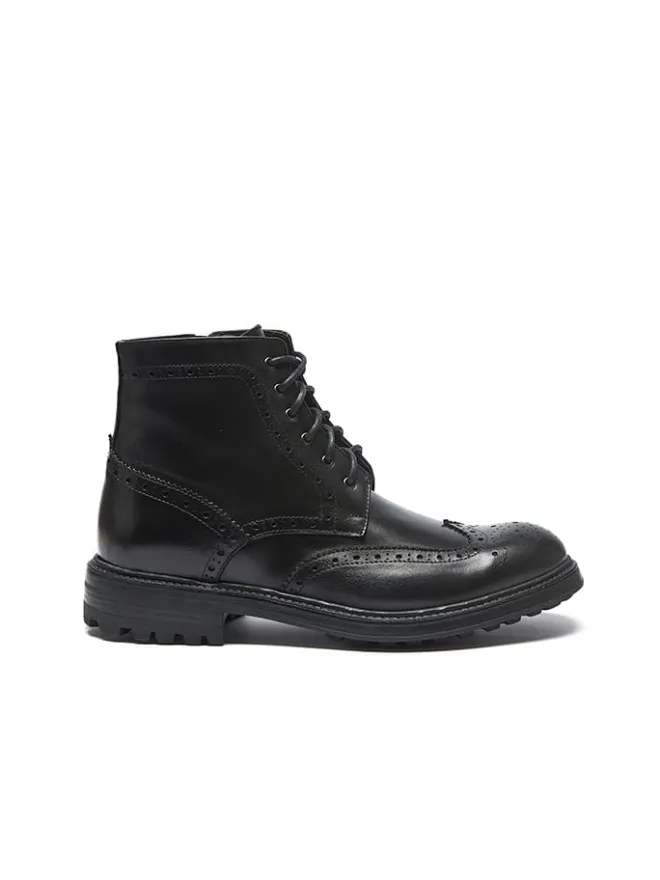 Frank Daniel Stiefel & Boots^Leder-Boots in Schwarz