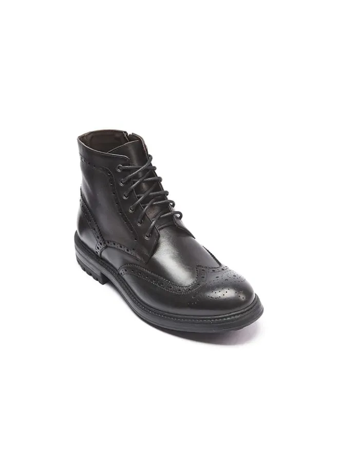 Frank Daniel Stiefel & Boots^Leder-Boots in Schwarz