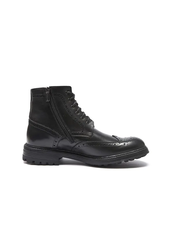 Frank Daniel Stiefel & Boots^Leder-Boots in Schwarz
