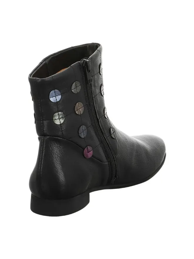 Leder-Boots in Schwarz>Think! Outlet