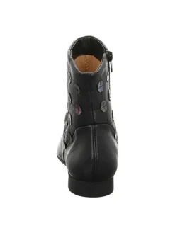 Leder-Boots in Schwarz><noscript><img width=