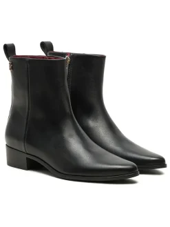 Tommy Hilfiger Shoes Stiefel & Boots^Leder-Boots in Schwarz