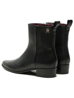 Tommy Hilfiger Shoes Stiefel & Boots^Leder-Boots in Schwarz
