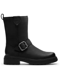 Leder-Boots in Schwarz>Clarks Clearance