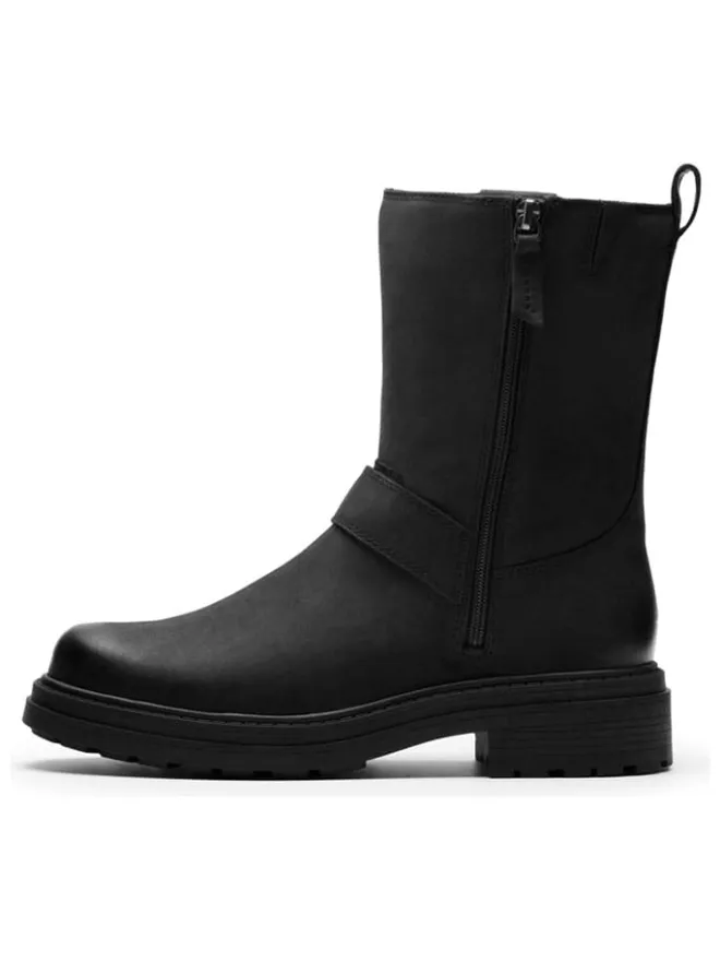 Leder-Boots in Schwarz>Clarks Clearance