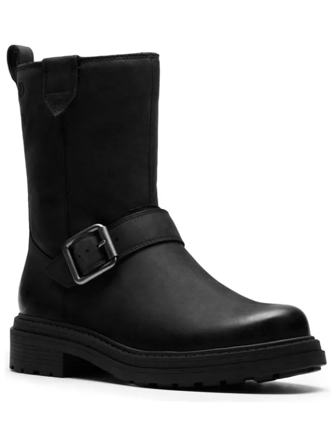 Leder-Boots in Schwarz>Clarks Clearance