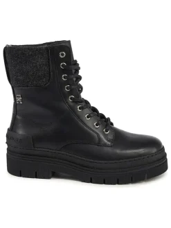 Tommy Hilfiger Shoes Stiefel & Boots^Leder-Boots in Schwarz