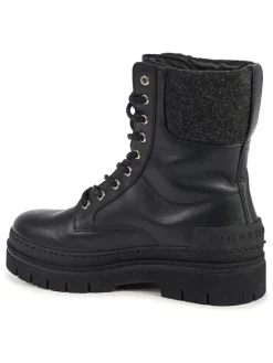 Tommy Hilfiger Shoes Stiefel & Boots^Leder-Boots in Schwarz