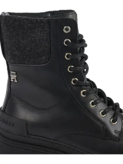 Tommy Hilfiger Shoes Stiefel & Boots^Leder-Boots in Schwarz