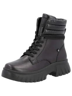 Leder-Boots in Schwarz>rieker Outlet