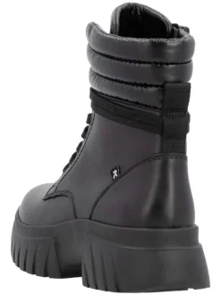 Leder-Boots in Schwarz>rieker Outlet