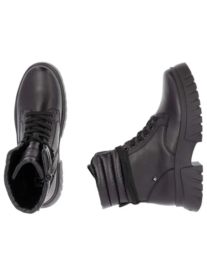 Leder-Boots in Schwarz>rieker Outlet