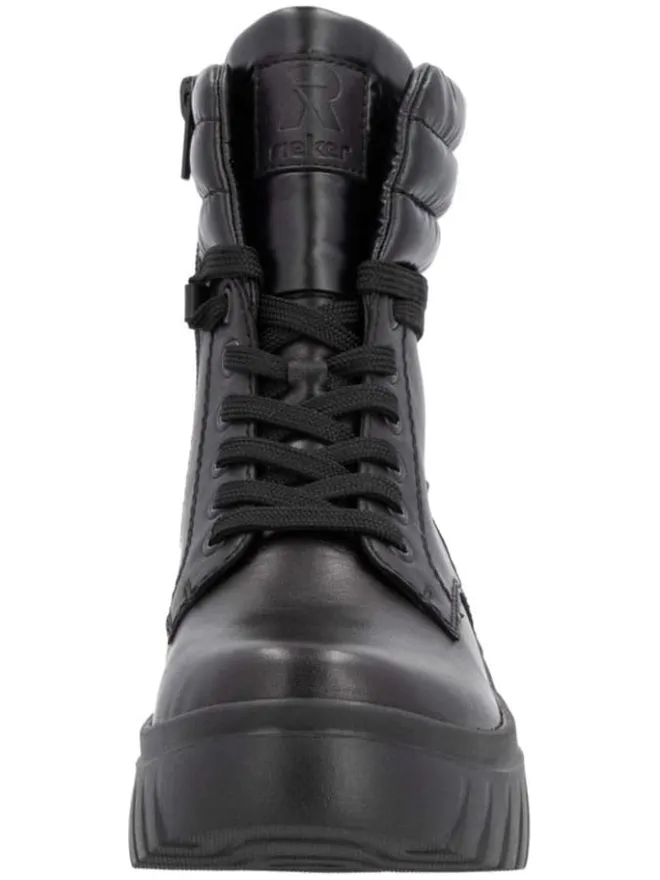 Leder-Boots in Schwarz>rieker Outlet