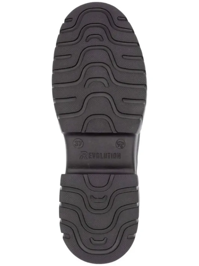 Leder-Boots in Schwarz>rieker Outlet