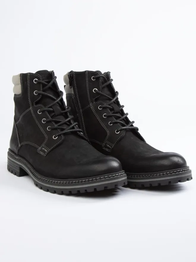 Leder-Boots in Schwarz>PAUL VESTERBRO Outlet