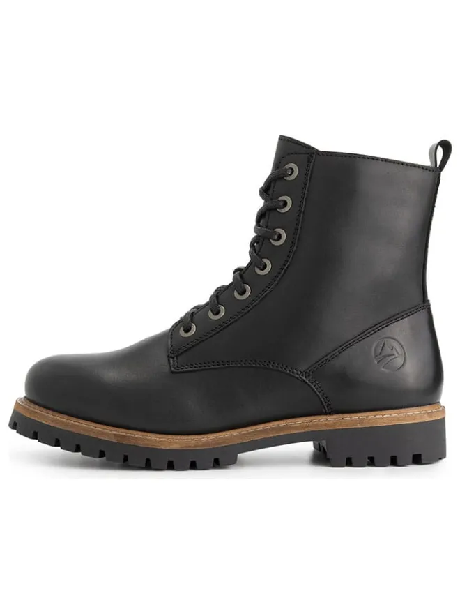 TRAVELIN' Schnürschuhe|Schnürschuhe^Leder-Boots in Schwarz