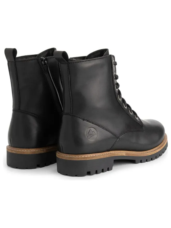 TRAVELIN' Schnürschuhe|Schnürschuhe^Leder-Boots in Schwarz
