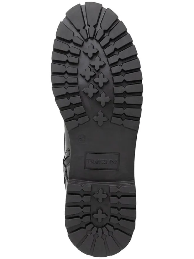 TRAVELIN' Schnürschuhe|Schnürschuhe^Leder-Boots in Schwarz