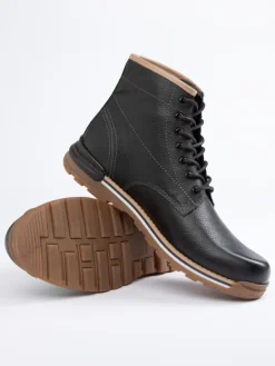 Leder-Boots in Schwarz>PAUL VESTERBRO Discount