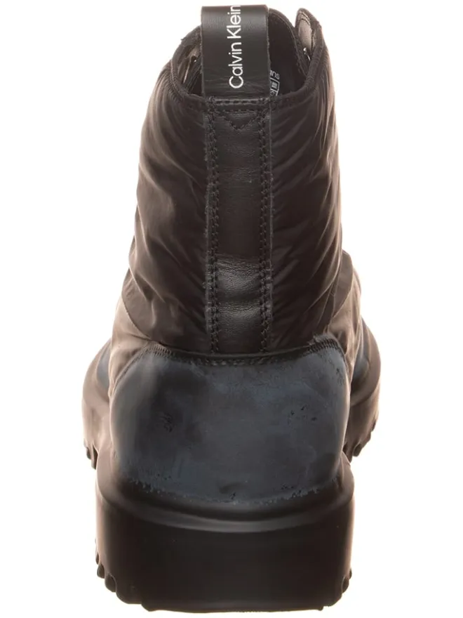 Leder-Boots in Schwarz>Calvin Klein