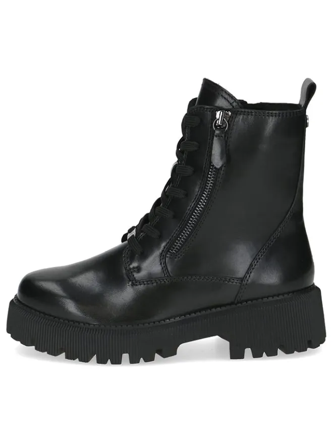 Leder-Boots in Schwarz>Caprice Hot