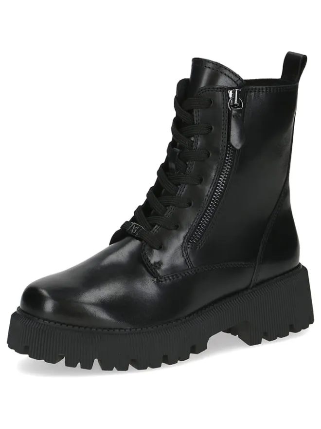 Leder-Boots in Schwarz>Caprice Hot