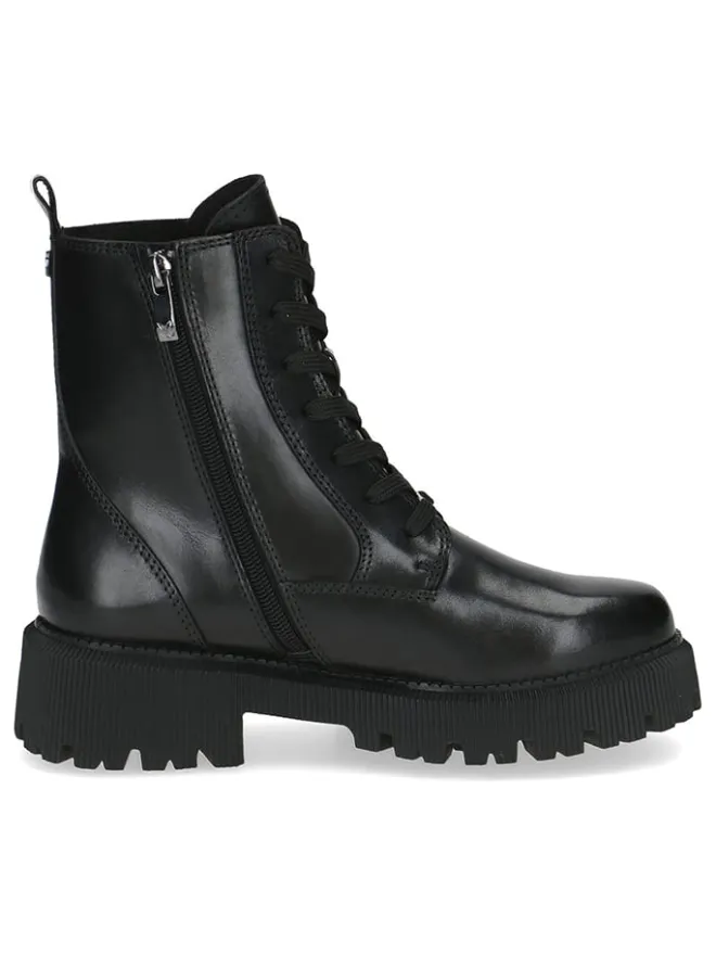 Leder-Boots in Schwarz>Caprice Hot