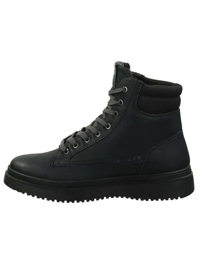 Leder-Boots in Schwarz>Igi&Co Outlet