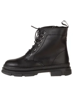 Leder-Boots in Schwarz>lamino Clearance