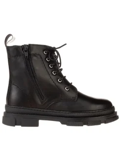 Leder-Boots in Schwarz>lamino Clearance