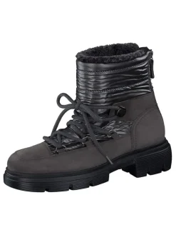 Leder-Boots in Schwarz/ Anthrazit>Paul Green New