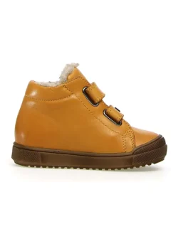 Leder-Boots in Senf><noscript><img width=