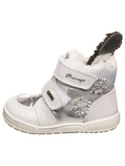Primigi Stiefel & Boots|Stiefel & Boots·Boots^Leder-Boots in Weiß/ Silber