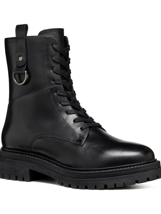 Leder-Boots "Iridea" in Schwarz>Geox New