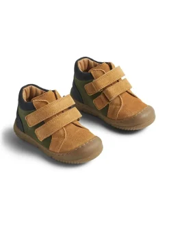 Wheat Stiefel & Boots^Leder-Boots "Ivalo" in Khaki/ Dunkelblau/ Hellbraun