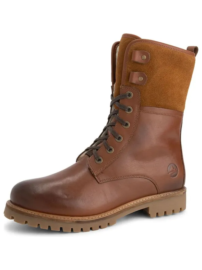 Leder-Boots "Jostedal" in Hellbraun>TRAVELIN' Discount
