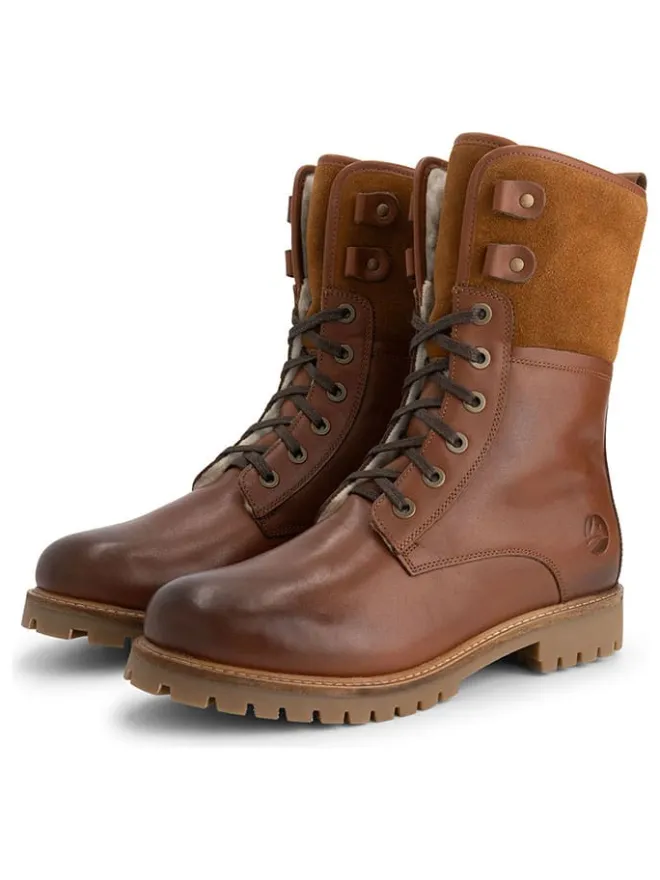 Leder-Boots "Jostedal" in Hellbraun>TRAVELIN' Discount