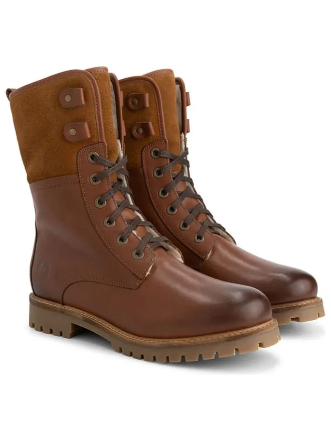 Leder-Boots "Jostedal" in Hellbraun>TRAVELIN' Discount