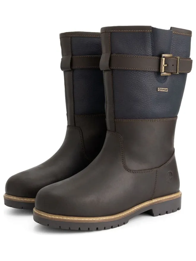 TRAVELIN' Stiefel & Boots^Leder-Boots "Landvik" in Dunkelblau/ Braun