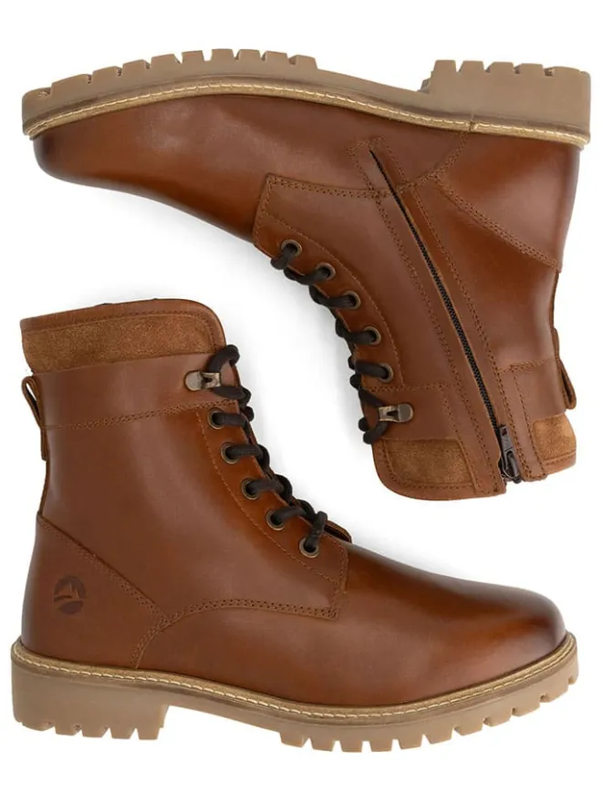 TRAVELIN' Stiefel & Boots^Leder-Boots "Langdets" in Hellbraun