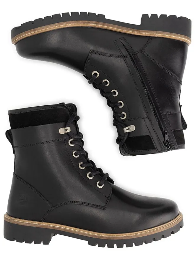 Leder-Boots "Langdets" in Schwarz>TRAVELIN' Discount