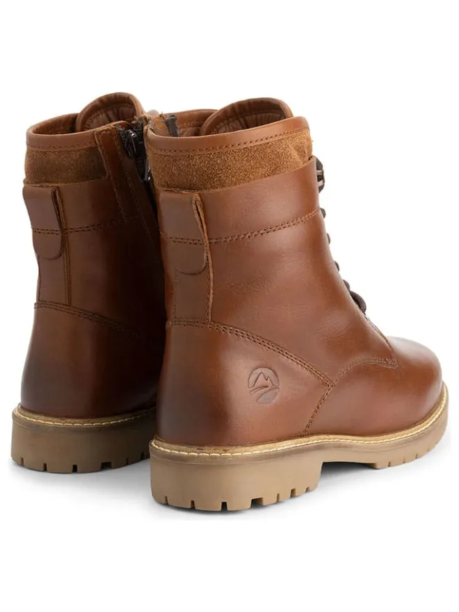 Leder-Boots "Larvik" in Hellbraun>TRAVELIN' Online