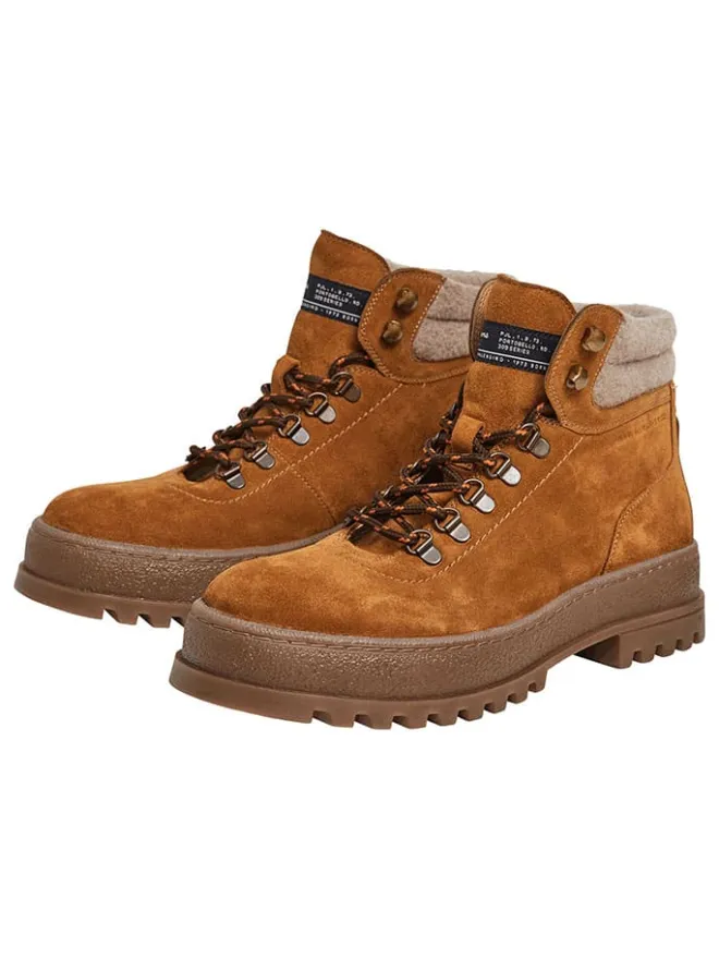 Pepe Jeans FOOTWEAR Stiefel & Boots^Leder-Boots "Lincoln" in Hellbraun